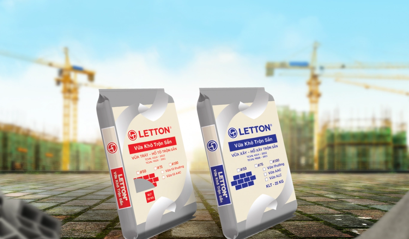 Trộn sẳn theo tỷ lệ - Thi công an tâm