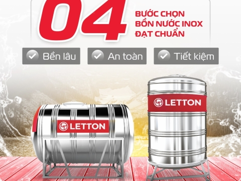 BỐN BƯỚC CHỌN BỒN NƯỚC INOX CHUẨN – BỀN LÂU, AN TOÀN, TIẾT KIỆM