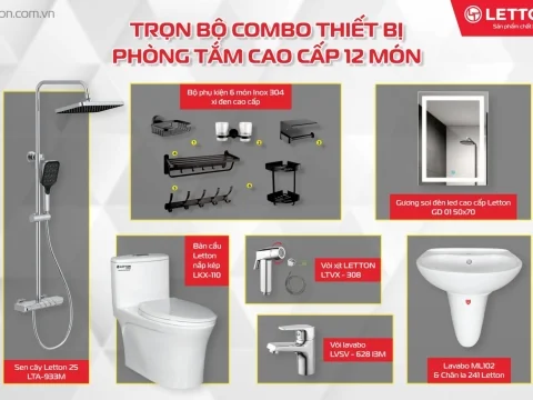 ✨ GIẢI PHÁP PHÒNG TẮM TRỌN GÓI LETTON – KHÔNG GIAN SỐNG, KHÔNG GIAN CẢM XÚC ✨