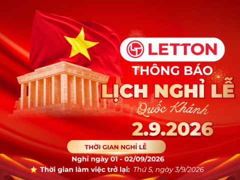 LETTON VIỆT NAM | THÔNG BÁO LỊCH NGHỈ QUỐC KHÁNH 2/9/2026