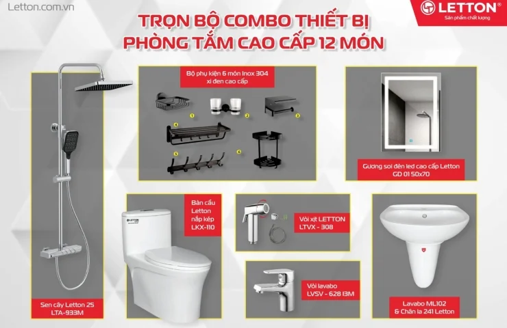 ✨ GIẢI PHÁP PHÒNG TẮM TRỌN GÓI LETTON – KHÔNG GIAN SỐNG, KHÔNG GIAN CẢM XÚC ✨