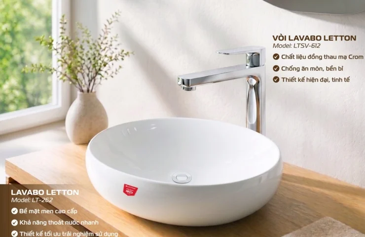GIẢI PHÁP KHÔNG GIAN RỬA MẶT HIỆN ĐẠI TỪ LETTON – TINH GỌN TRONG THIẾT KẾ, BỀN VỮNG TRONG TRẢI NGHIỆM