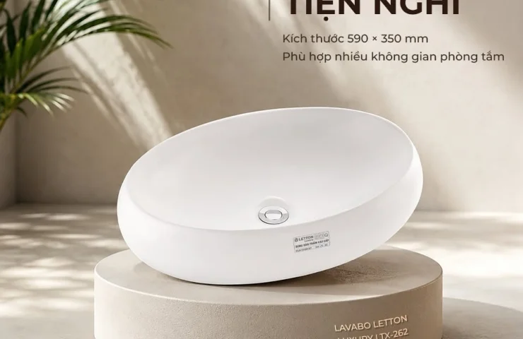 LAVABO LETTON LUXURY LTX-262 – TINH TẾ CHO PHÒNG TẮM HIỆN ĐẠI