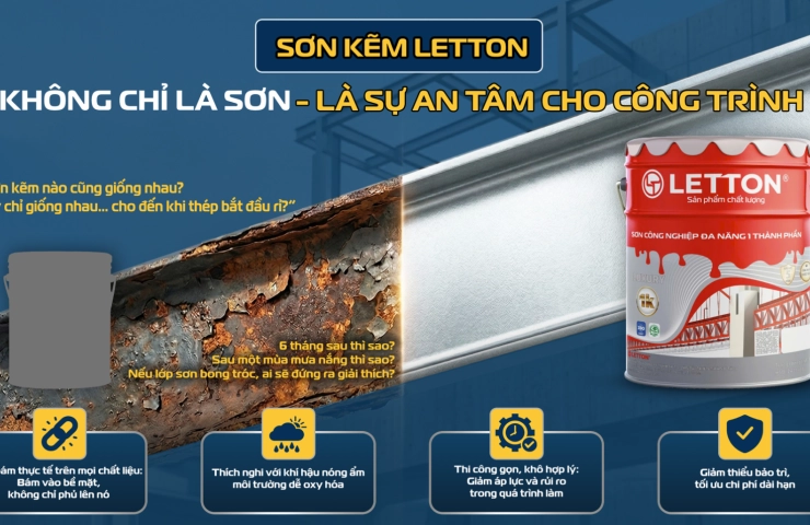 SƠN KẼM LETTON – KHI MỘT LỚP SƠN TRỞ THÀNH GIẢI PHÁP BẢO VỆ CÔNG TRÌNH