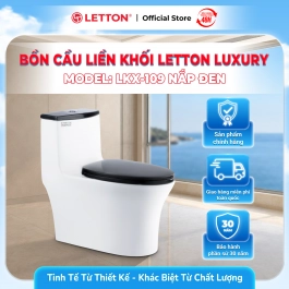 Bàn Cầu LETTON LUXURY LKX-109 Nắp Đen