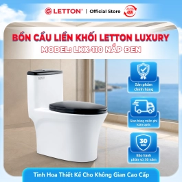 Bàn Cầu LETTON LUXURY LKX-110 Nắp Đen 