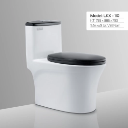 BÀN CẦU LETTON LKX - 110 NẮP ĐEN