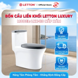 Bàn Cầu LETTON LUXURY LKX-110 Nắp Xám