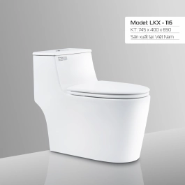 BÀN CẦU LETTON LKX - 116 NẮP KÉP