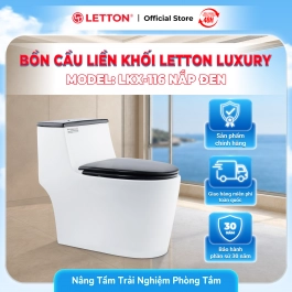 Bàn Cầu LETTON LUXURY LKX-116 Nắp Đen
