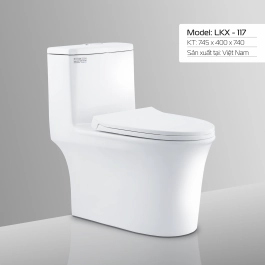 BÀN CẦU LETTON LKX - 117 NẮP KÉP