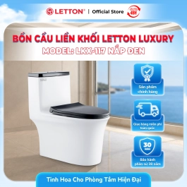 Bàn Cầu LETTON LUXURY LKX-117 Nắp Đen