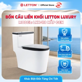 Bàn Cầu LETTON LUXURY LKX-118 Nắp Đen
