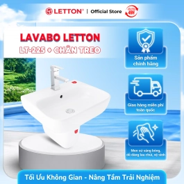 Lavabo LETTON LT - 225 & Chân Treo