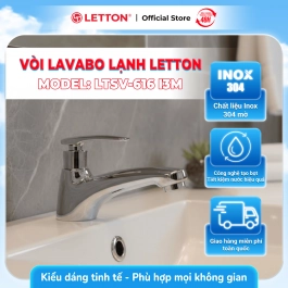 Vòi Lavabo Lạnh Inox 304 LETTON LTSV - 616 I3M