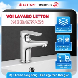 Vòi Lavabo Nóng Lạnh Đồng Thau Mạ Crome LETTON LTSV - 624