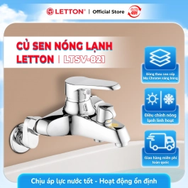 Củ Sen Nóng Lạnh Đồng Thau Mạ Crome LETTON LTSV - 821