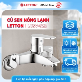 Củ Sen Nóng Lạnh Đồng Thau Mạ Crome LETTON LTSV - 822