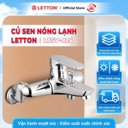 Củ Sen Nóng Lạnh Đồng Thau Mạ Crome LETTON LTSV - 824