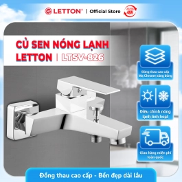 Củ Sen Nóng Lạnh Đồng Thau Mạ Crome LETTON LTSV - 826