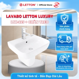 Lavabo Luxury LETTON LTX - 225 & Chân Treo