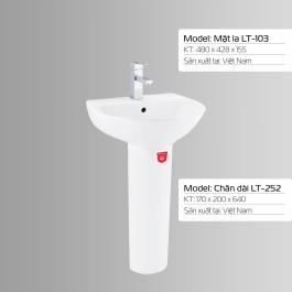 LAVABO LETTON LT - 103 + LT - 252 