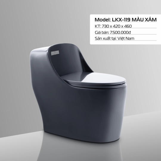 Bàn Cầu LETTON LUXURY LKX-119 Xám