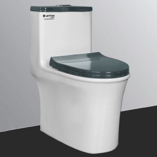 BÀN CẦU LETTON LKX - 117 NẮP XÁM