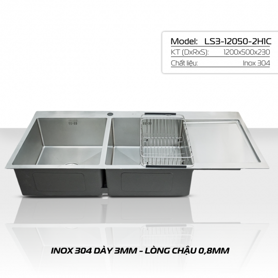 CHẬU HANDMANDE LETTON LS3-12050-2H1C