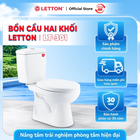 Bàn Cầu 2 Khối LETTON LT - 301