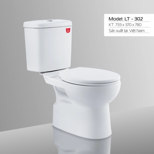 Bàn Cầu 2 Khối LETTON LT - 302