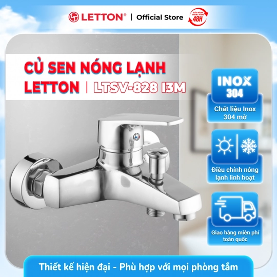 Củ Sen Nóng Lạnh Inox 304 LETTON LTSV - 828 I3M
