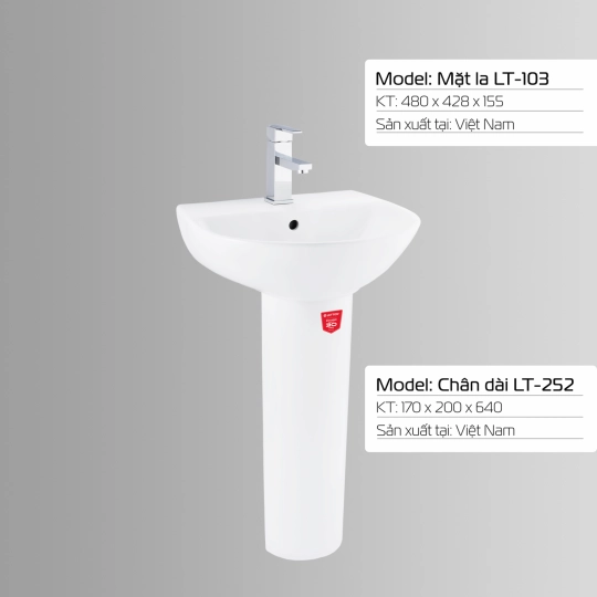 LAVABO LETTON LT - 103 + LT - 252 